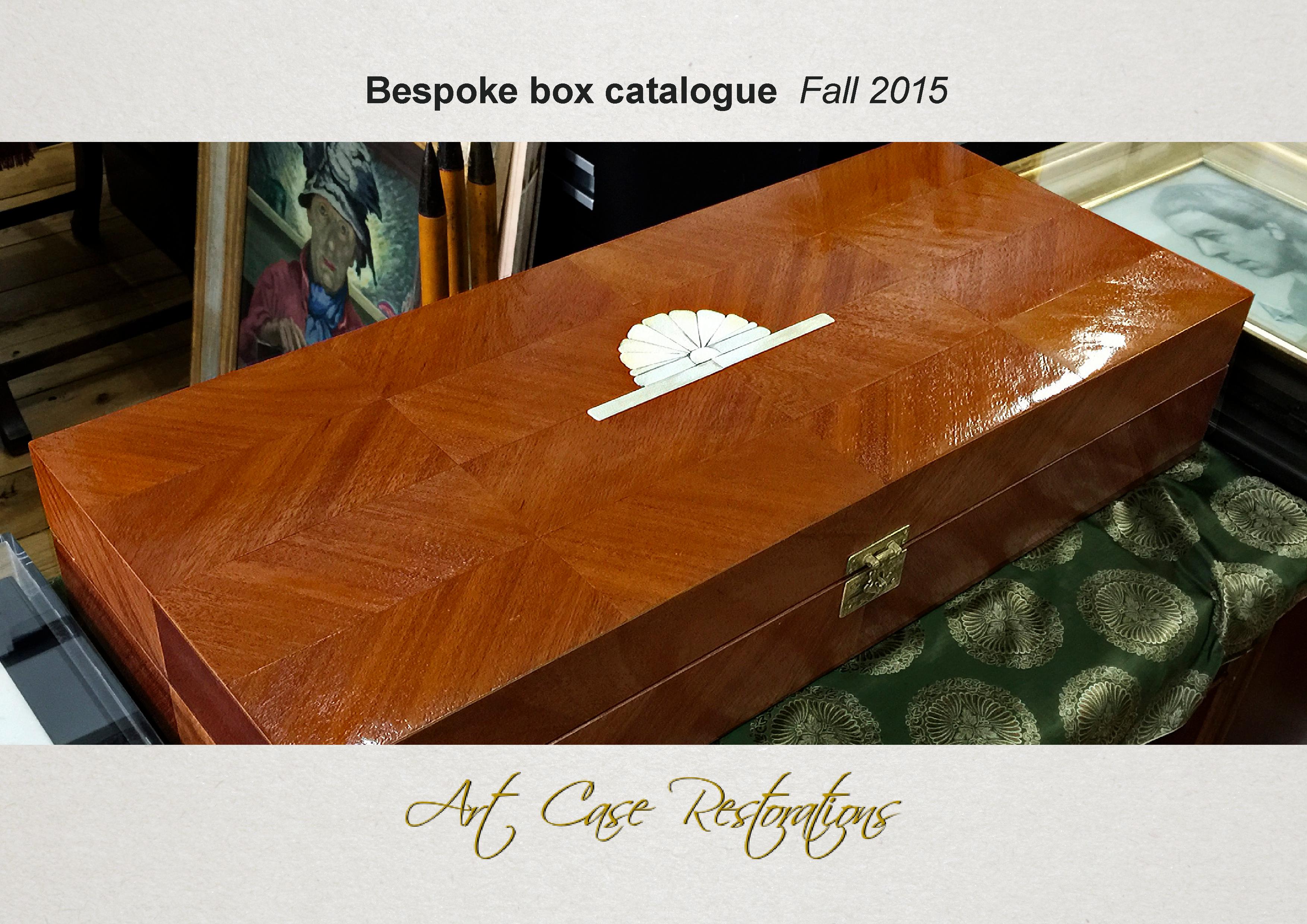 ArtCase Restoration Catalogues Bespoke box Catalogue