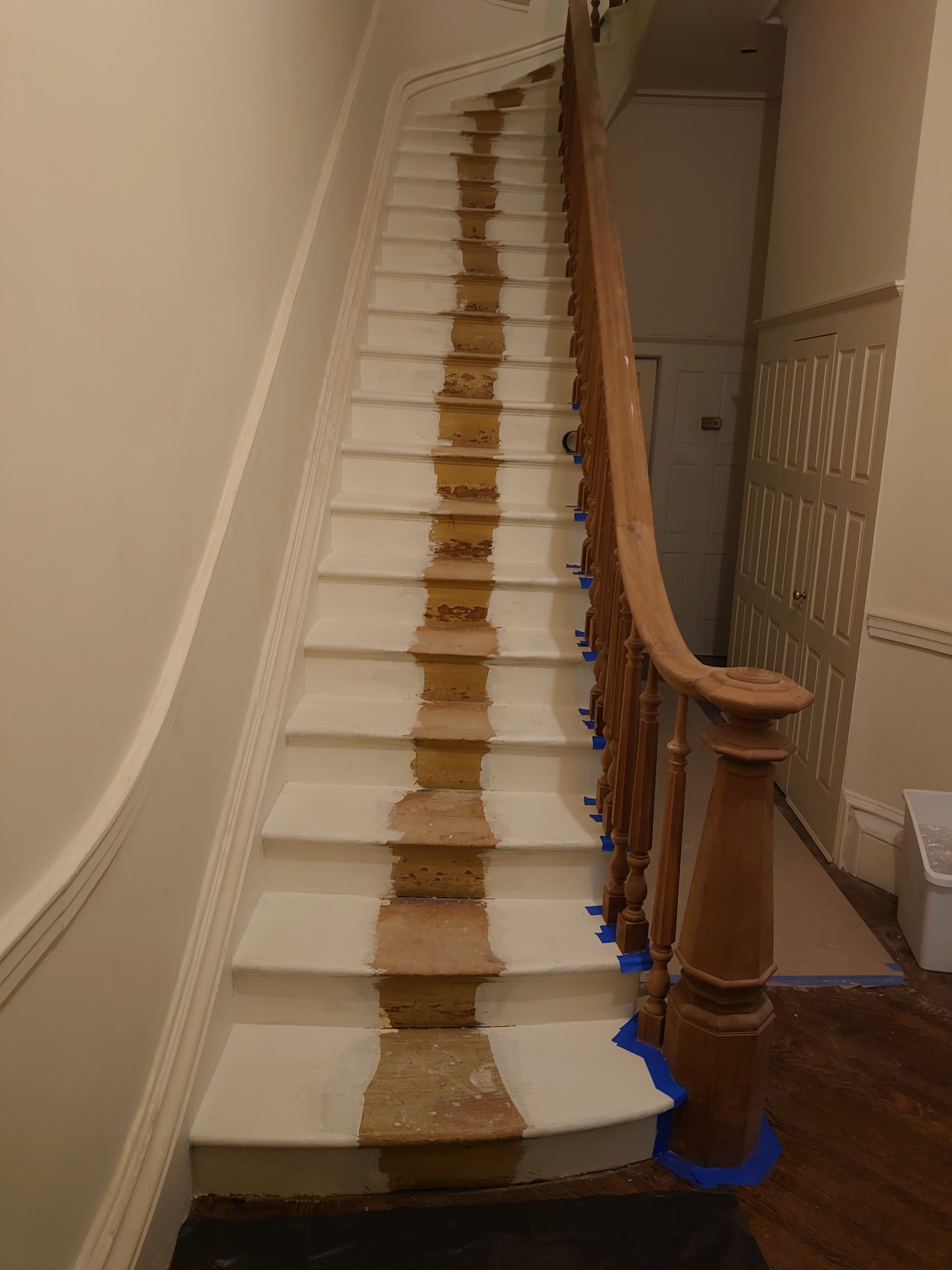Staircase restoration process