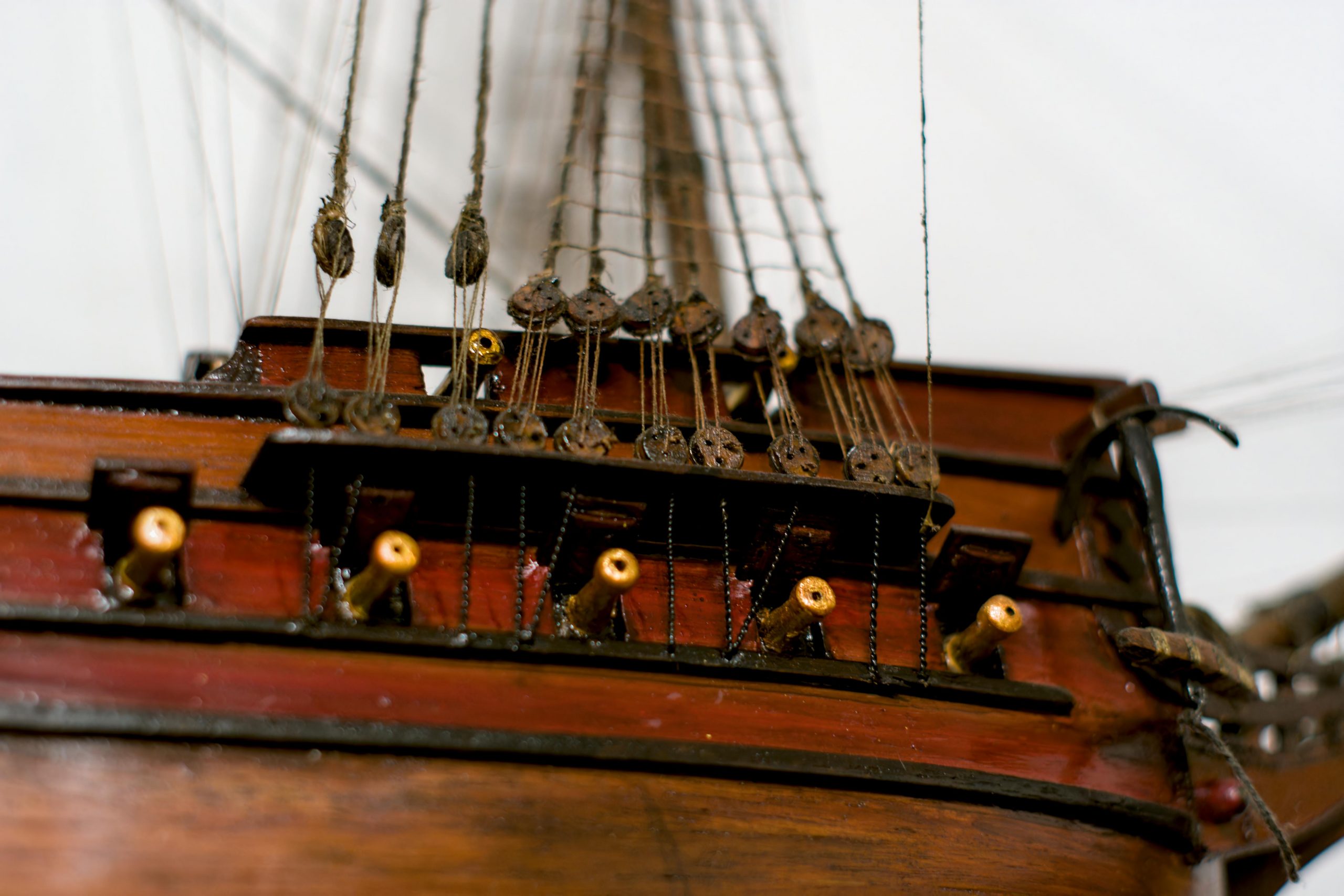 Model ship restoration after